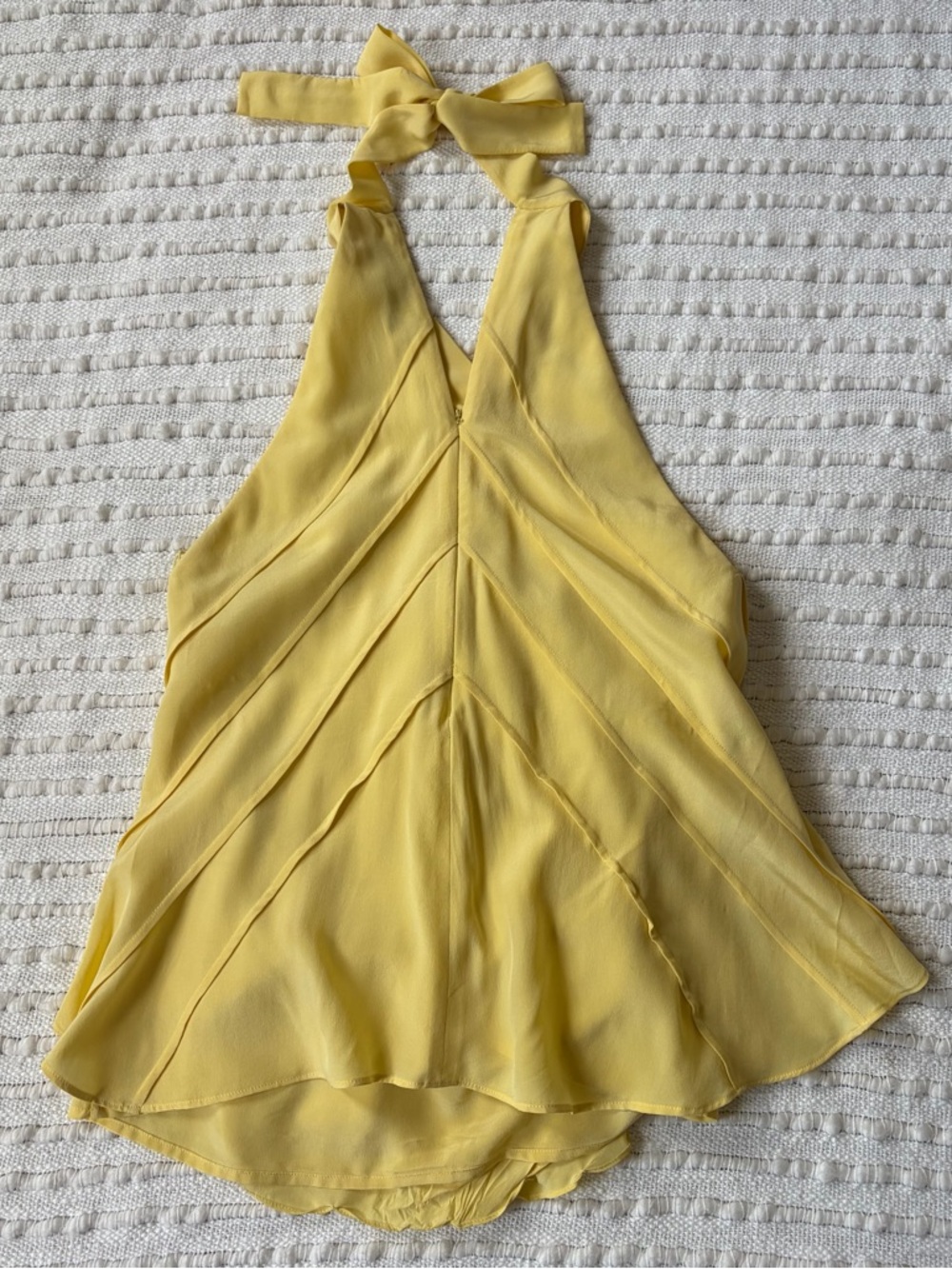 Robert Rodriguez Reversible Yellow Daffodil Tank Top 100% Silk Small-XS